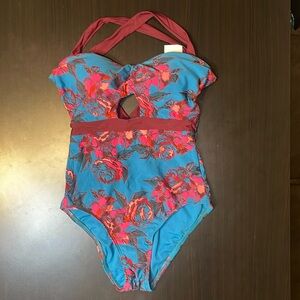 Antonio Melani One piece swim suit size 6 double lined, padded NWT